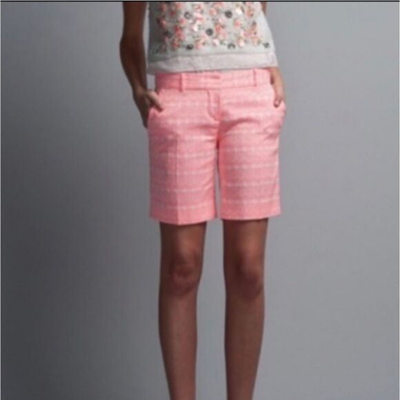 Diane Von Furstenburg Pink Boymuda Shorts Size 6 - Picture 8 of 8